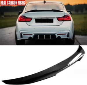 FOR  2015-2020 BMW 4 Series F82 M4 Coupe Rear Trunk Spoiler Lip Carbon Look - Picture 1 of 6