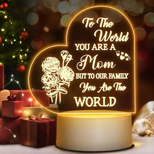 Christmas Gifts for Mom, Mother Christmas Gifts from Daughter Son Night Light Pe - Picture 1 of 12