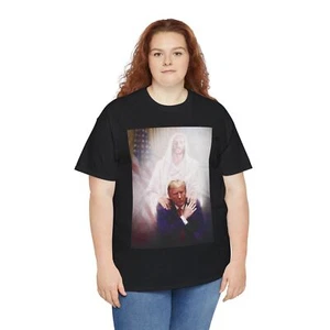 Spirit of God upon President Trump Unisex Heavy Cotton Tee - Picture 1 of 21