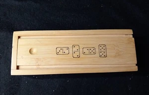 2009 STARBUCKS COFFEEHOUSE GAMES DOMINOES ALL WOOD Boxed Set Complete - Picture 1 of 3