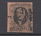 Mexico Sc 11 Used 1861 8R Black On Red Brown Hidalgo Soltepec Overprint Sound