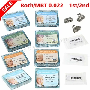 Lotes Tubo Bucal Ortodoncia 1er/2do Molar Adhesivo No/Convertible 022 Roth/MBT - Imagen 1 de 108