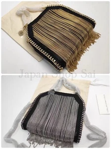 Borsa a tracolla Stella McCartney 2 colori frange catena Falabella prodotti outlet - Foto 1 di 19