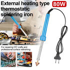 Soldering Iron Electric Gun Adjustable Temperature Welding Solder Wire Kit 80W