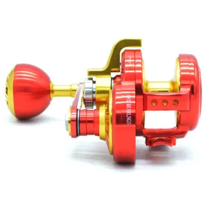 200 Size Lever Drag Fishing Reel 6.3:1 High Speed 9+2 Bearings Right / Left Hand - Imagen 1 de 11