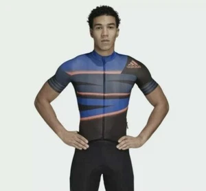 Adidas Adistar Cycling Ciclismo Form Fitting Jersey FJ6572 Tech Indigo Mens XXL - Picture 1 of 10