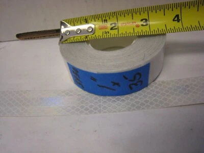 Cinta Reflectante Prismática Alta Intensidad 3M Blanca 3930 1" X 35 pies Foto 1 de 4