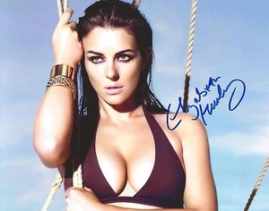 Foto autógrafa firmada por Elizabeth Hurley 8 x 10 SEXY BIKINI con certificado de autenticidad - BONITO AUTO - Imagen 1 de 1