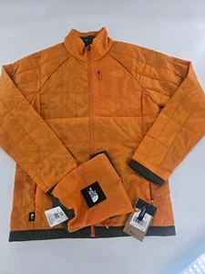 The North Face Circaloft Jacket Men’s S Orange Green 1/4 Zip Packable $220 New - Picture 1 of 13