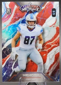 Sam LaPorta/8 2023 Wild Card Metallix Rookie RC Marble Holo Detroit Lions SSP - Imagen 1 de 2