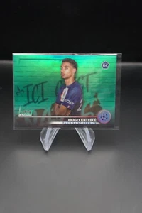 Hugo Ekitike 2022-23 Topps Stadium Club Chrome #44 Green Refractor /99 RC Rookie - Bild 1 von 2