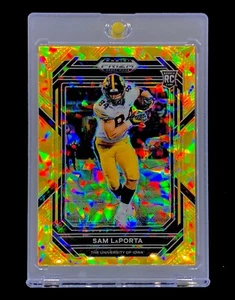 SAM LAPORTA GOLD ROOKIE REFRACTOR Cracked Ice Holo RC Card - IOWA - Picture 1 of 9