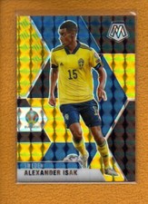 Alexander Isak 2021 Panini Mosaic UEFA Choice Black Gold Prizm #174 Sweden /8