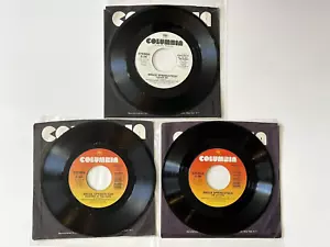 Bruce Springsteen 7” Vintage Vinyl Record 45RPM Single Lot of 3 Rock 1980s - Foto 1 di 10