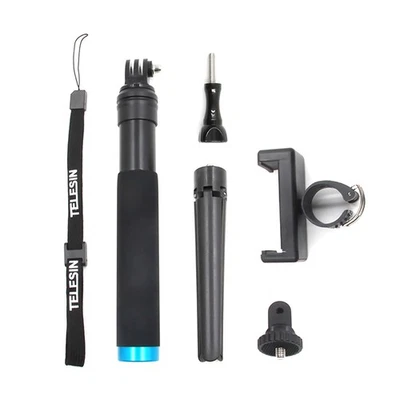 Aluminum Selfie Stick Holder Tripod Phone Strap For GoPro Hero 7 6 5 4 Camera C - Image 1 of 4