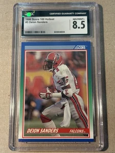 1990 Score 100 Hottest Players - Deion Sanders #3 CGC 8.5 - Picture 1 of 2