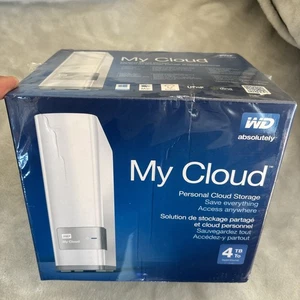 WD WESTERN DIGITAL 4TB My Cloud Personal Storage Drive - White - NIB - Picture 1 of 7
