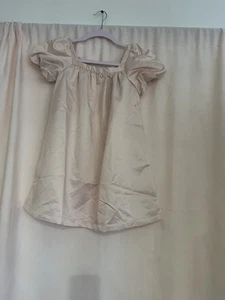 Balloon-sleeved Satin Dress - Visitar Light pink - Kids | H&M US Size 6x - Picture 1 of 8