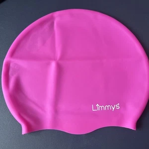 Limmys Adult Long Hair Swimming Cap - 100% Silicone Swim Hat Size M - Picture 1 of 6