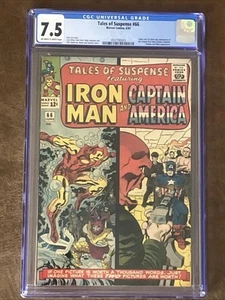 Tales of Suspense #66 Marvel 1965 CGC 7.5 Origin, 1. App Silver Age Red Skull - Bild 1 von 2