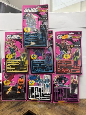 1992 Hasboro GI Joe Ninja Force полный набор из 7 новый в упаковке - Изображение 1 из 4