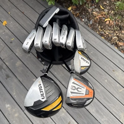 FULL MENS RIGHT HAND WILSON GOLF SET WITH WILSON STAND BAG. FREE UK POST - Image 1 of 4