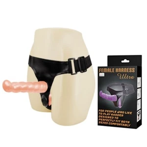 doppio dildo anale vaginale bdsm toy strap on anal plug butt sadomaso intimo  - Foto 1 di 6