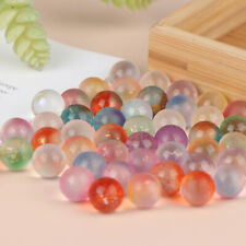 50pcs 12mm Glass Marbles Balls Charms Clear Pinball Machine Home Decor for Fish