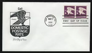 #1820 'B' Eagle-Pair, Artmaster FDC **ANY 5=FREE SHIPPING** - Picture 1 of 1