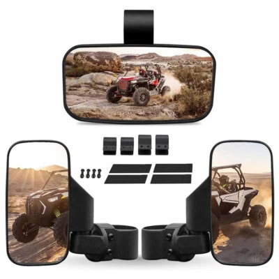 1.75" 2" Rearview Center Side Mirror For Arctic Cat Prowler 500 550 650 700 1000 - Image 1 of 4