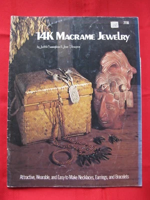 Vintage 1976 14K Macrame Jewelry Pattern Booklet Craft Publications - Image 1 of 4