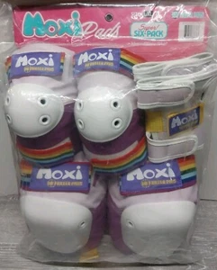 Paquete de 6 almohadillas asesinas Moxi 187 lavanda NUEVO rodillera codo muñeca patín con ruedas L/XL púrpura - Imagen 1 de 3