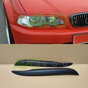 Párpados de faros para BMW 3 E46 cupé descapotable 1999-2003 ABS mate - Imagen 1 de 5