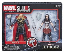NEW Hasbro Marvel Legends Studios First Ten 10 Years Dark World  Thor + Lady Sif