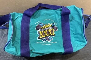 Super Bowl XXXI 31 1997 Superdome Packers Patriots Sprint Small Green Duffel Bag - Picture 1 of 7