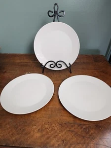 Ikea 21521 Beige Tan Off White DINNER Plates 9.75" Set of 3 - Picture 1 of 4