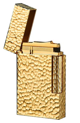Myon Paris Brass LIghter Nr.2 Softflame Nachfüllbar Gold Meteor Design Steinzünd - Bild 1 von 3