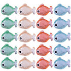 20 pièces de poupées de poisson miniatures de jardin maison réservoir ornements aménagement paysager faux