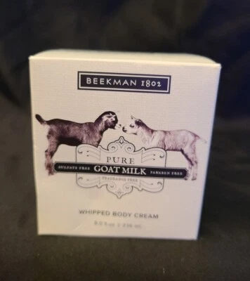 Crema corporal batida con leche de cabra pura Beekman 1802, sin fragancia, 8 fl oz - NUEVA Foto 1 de 4