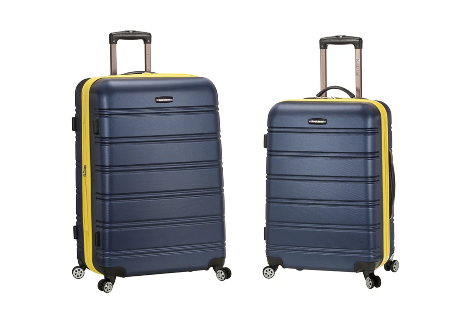 Rockland 20" 28" 2pc Expandable ABS Spinner Set Navy