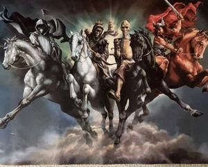 1981 Verkerke Poster Horsemen Of The Apocalypse Carlos Norte Netherlands #6263 - Picture 1 of 11