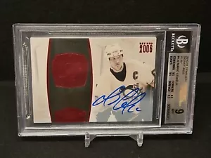 Mario Lemieux 2010-11 Panini Dominion Signatures Ruby 45/50 BGS 9/Auto 10 - Picture 1 of 5