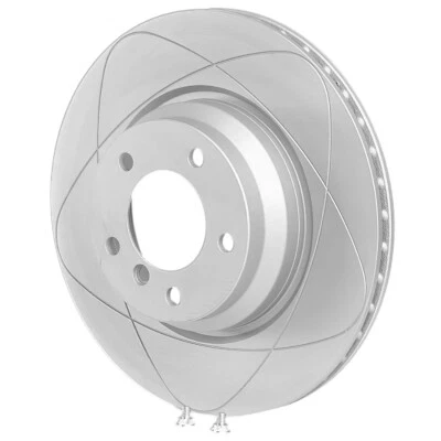 Rotor de freno de disco ranurado delantero premium 1 pieza, se adapta a Dodge Caravan 96-00 257 mm Foto 1 de 4