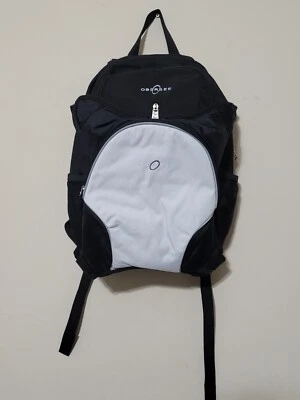 Obersee Oslo Diaper Bag Backpack with Detachable Cooler Black/White Changing Pad - Image 1 of 4