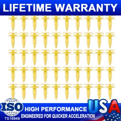50Pcs Door Trim Panel Clips Retainer For Chevrolet GMC Buick Pontiac Oldsmobile - Image 1 of 4