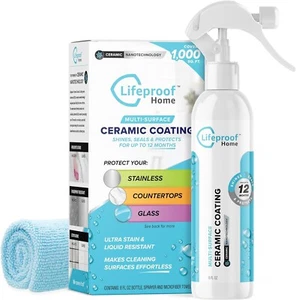 Ceramic Coating Spray Kit, Seal & Protect Kitchen & Bath Surfaces, Repels Stains - Picture 1 of 7