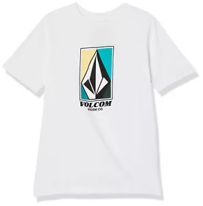 Camiseta de manga corta Volcom 291399 Four Up para niño, blanca, talla pequeña - Imagen 1 de 2