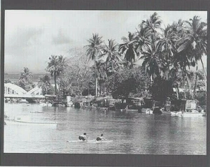 SURFERS AT HALEIWA HARBOR 1966's HAND PRINTED SILVER HALIDE PHOTO ON 8x10" MATT - Picture 1 of 1