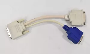 DVI To DVI + VGA Video Splitter Cable Adapter - Picture 1 of 3
