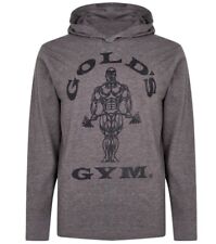 Mens Golds Gym Logo Hoodie Style Top Colour:Grey / Marle Size:Large